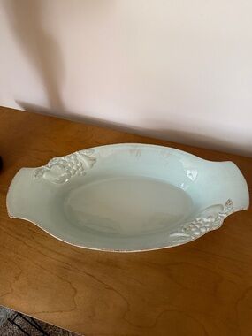 Costa Nova Casafina Madeira Harvest Stoneware Oval Serving Dish in Robin’s Egg